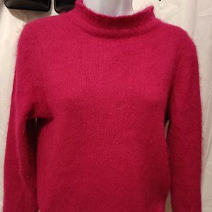 Express Tricot Vintage Angora Rabbit Pink Sweater